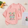 thumbnail image 2 of TZEWGL Tops For Child Short Sleeved T Shirt Print Crewneck Top For Newborns size 6-7T, 2 of 5