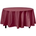 thumbnail image 4 of Party Dimension Tablecloth Plastic Disposable Berry Round Tablecover for Weddings, Banquets, Parties 84'' X 84'' ( 4 Count ), 4 of 4