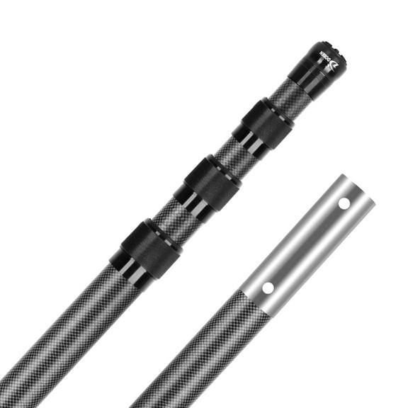 Pool Pole Carbon Fiber, Telescopic Pool Pole 3.7 to 12 Feet, Professional Telescoping Swimming Pool, Cleaning Poles for Skimmer Net, Brush, Vacuum Head 12FT