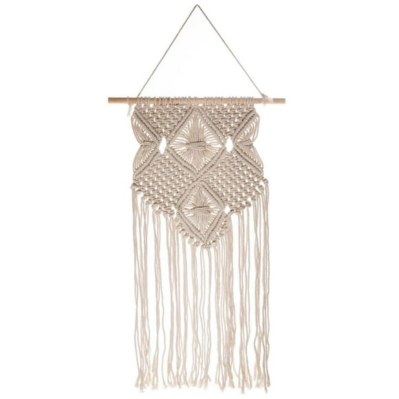 Truu Design Macramé mural fabriqué à la main à suspendre
