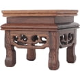thumbnail image 2 of BROLEO Wooden Display Stand Teapot Arched Riser Flowerpot Square Plinth Vase Ornament for Crafts Squared Widely Display Stands, 2 of 8