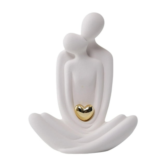 Estatua de abrazando figuras de pareja para decoración del hogar, colección de ilustraciones, adorno romántico para centros de mesa de