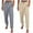 Khaki, variant on JIUKE Joggers for Women Casual Drawstring High Waisted Solid Color Warm Running Sweatpants 2 Pack Size L