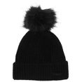 thumbnail image 2 of Bonnet d'Hiver Flou Pompon, Taille Unique, Noir, 2 of 2