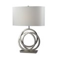 thumbnail image 1 of Dimond Lighting Trinity Table Lamp In Polished Nickel With Pure White Shade, 1 of 1