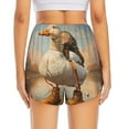 thumbnail image 4 of Goofa Hiking Duck Printed Women 2 in 1 Running Shorts,Quick Dry Athletic Workout Shorts,High Waisted Athletic Shorts with Liner Pockets-, 4 of 9
