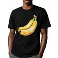 thumbnail image 6 of Banana Men's T Shirts Fruit T-Shirt for Men Crew Neck Tees Cotton Tops, Black, XL, 6 of 7