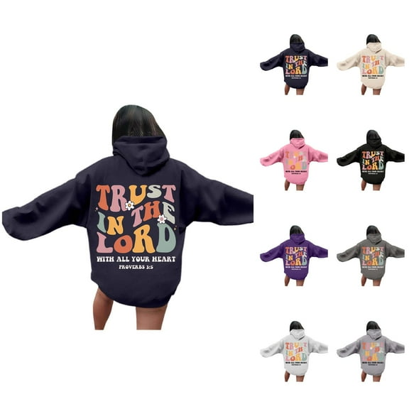 Oversized Hoodie Womens Hoodies Casual Pullover Sweatshirt Hoodie for Women Unisex Letter Print Hooded Zip Up Sweatshirt | Streetwear Loose Fit Pullover Hoodie