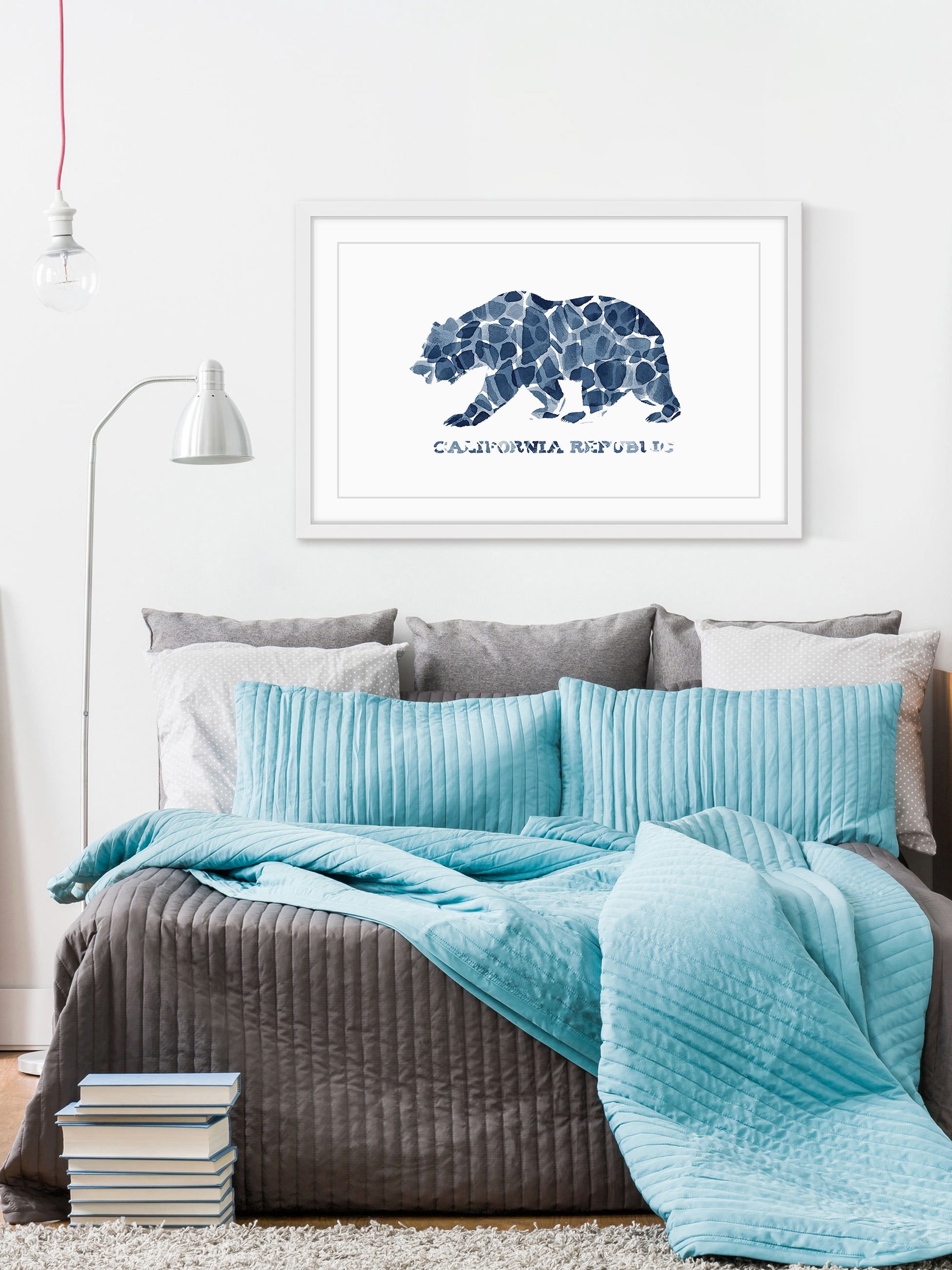 "Blue Cal Repub" Framed Painting Print
