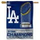 thumbnail image 1 of Bandera House Banner WinCraft Los Angeles Dodgers 2024 8x Campeones del Mundo, 1 of 3
