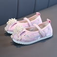 thumbnail image 6 of NOKIO Chinese Traditional Floral Butterfly Embroidery Shoe Princess Dress Flats Shoes Girls Bottomed Embroidered Sandals Fashionable Children Performance Children Embroidered Sandals, 6 of 6
