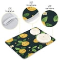 thumbnail image 4 of Kitchen Drying Mat 16x18In Drying Dish Mat Dish Drying Mats Kitchen Countertop Multi-Function Drain Drying Mat Kitchen Table Cute Smile Lemon, 4 of 8