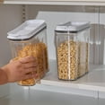 thumbnail image 2 of shiyou-Cereal Containers Storage Set, Airtight Food Storage Container with Lid 2.5L,2PCS BPA-FREE Plastic Pantry Organization Canisters for Rice Cereal Flour Sugar Dry Food in Kitchen, 2 of 4