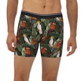 thumbnail image 2 of Men'S Boxer Briefs, Edgy Cute Parrot Plant Soft And Breathable Mens Underwear Boxer Briefs With Widen Waist, 2 of 2