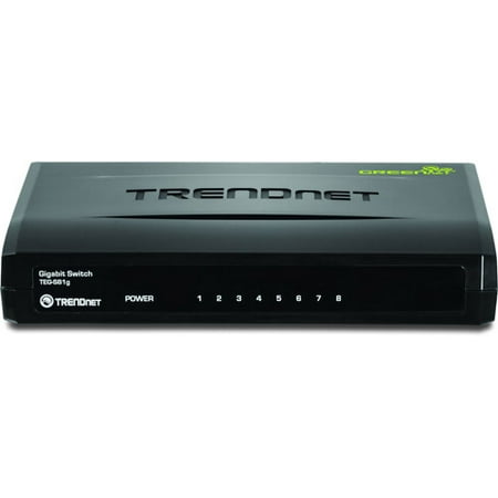 TRENDnet TEG S81g 8-Port Gigabit GREENnet Switch - switch - 8