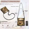 thumbnail image 7 of LedBack Rooster Chicken Crossbody Purse for Women Leather Satchel Bag Zipper Hobo Purse, Portable Shoulder Handbag Sling Soft Messenger Bag with Adjustable Strap, Yellow, 7 of 7