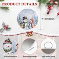 thumbnail image 6 of Welcome Sign for Front Door, Blue Christmas Snowman Round Metal Wall Art Wreaths, Winter Xmas Tree Cardinal on Branch Outdoor Indoor Wall Hanging Sign for Porch Decor Housewarming Gifts 11.8 Inch, 6 of 8