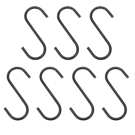 

7pcs Metal S-shaped Hooks Multifunctional Clothes Hooks Hanging Hooks