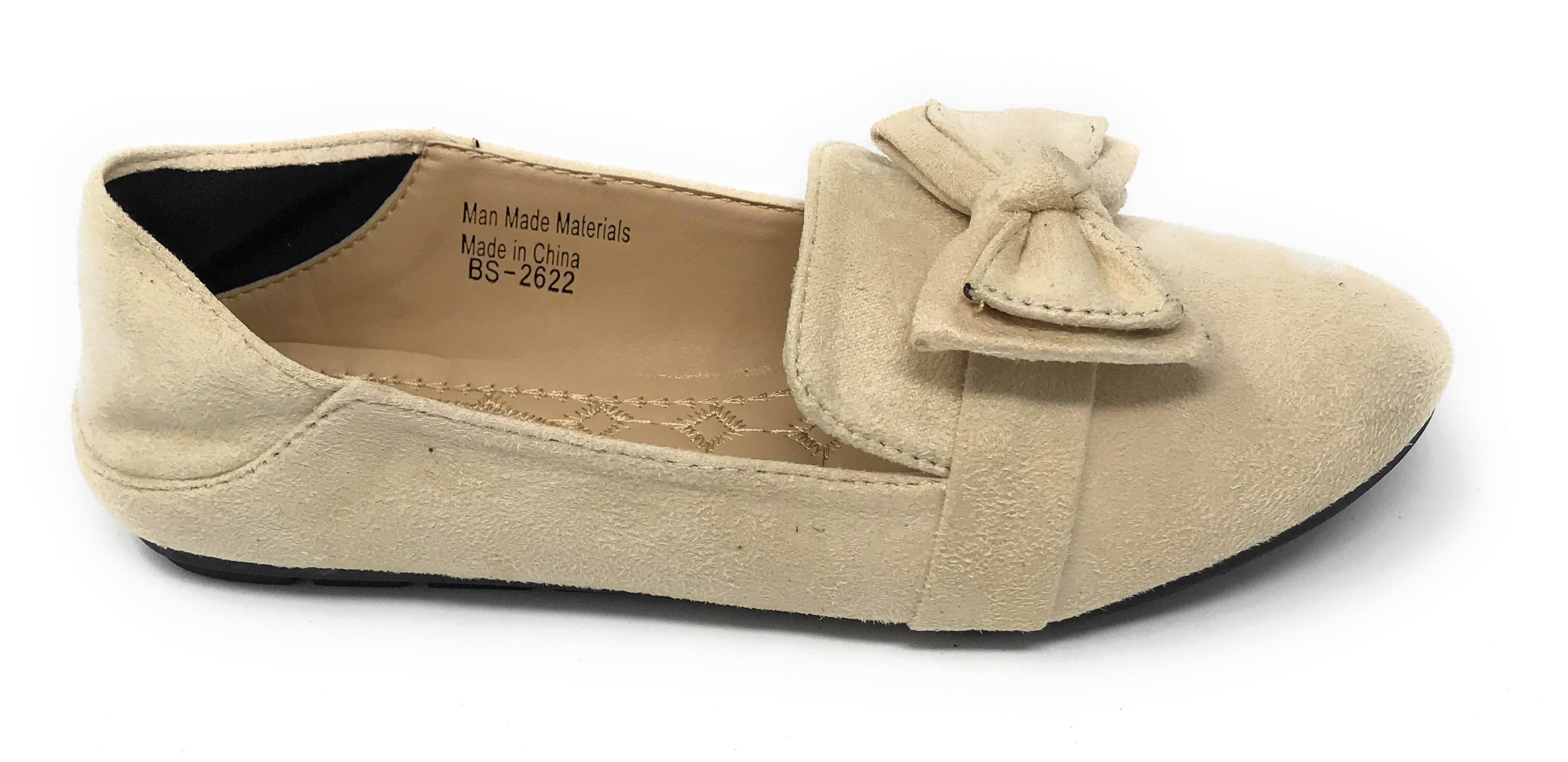 Victoria K Women's Foldover Sueded Double Bow Ballerina Flats