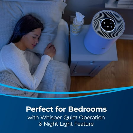 Open Box BISSELL MYair Air Purifier with High Efficiency and Carbon Filter 2780P - PURPLE