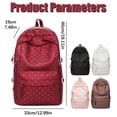 thumbnail image 3 of Backpack Polka Dot Backpack for Women Cute Backpack Nylon Waterproof Daypack Trendy Slouchy Bookpack for Campus Commute, 3 of 9
