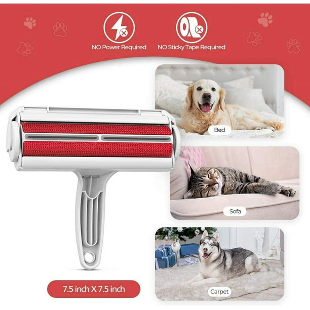 Pet Hair Remover Roller Dog Cat Fur Remover with Self Cleaning Base Efficient Animal Hair Removal Tool Perfect for Furniture Couch Carpet Car Seat Walmart