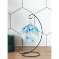 thumbnail image 2 of Dale Tiffany AC23215-D3 Rainbow Tree of Life Hand Blown Art Glass Ornament Witch Globe Gazing Ball, Aqua, 3" Diameter with Hanging Stand, 2 of 5