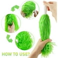 thumbnail image 3 of QZS Green Cheerleading Pompoms,15Pcs Plastic Cheerleader Pompoms for Homecoming Game,Sports Squads Dancing Party,Sports Spirit Stage Performance Celebration, 3 of 6