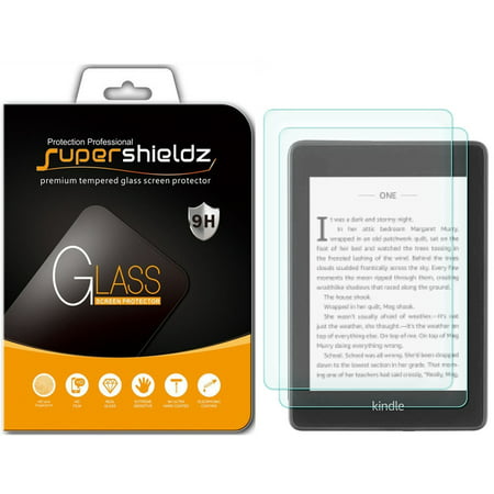 [2-Pack] Supershieldz for Kindle Paperwhite (10th Generation - 2018 Release) Tempered Glass Screen Protector,   Anti-Scratch, Anti-Fingerprint, Bubble