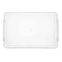 MLINS Transparent Document Box with Handle Easy Access Lid Box for Organizing Certificates and Documents Waterproof Storage Box