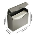 thumbnail image 3 of Yhmxh Bathroom Organizer Bathroom Storage Toilet Tissue Box Straw Paper Box Storage Shelf Hand Wiper Paper Box Wall-mounted Toilet No Perforation Toilet Paper Box Tissue boxes, 3 of 6