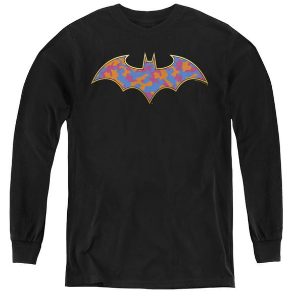 Batman - Gold Camo - Youth Long Sleeve Shirt - Large