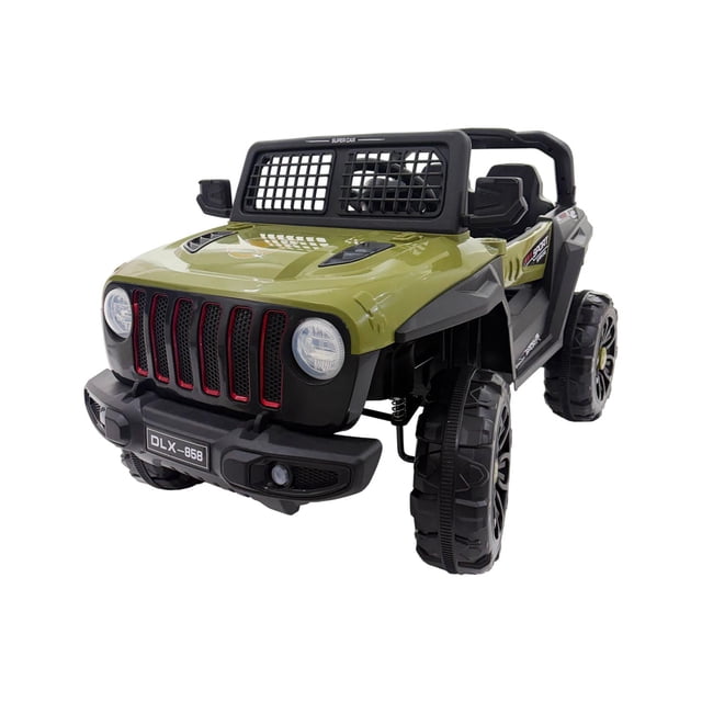 Camioneta Montable Eléctrica Para Niños Control Remoto verde