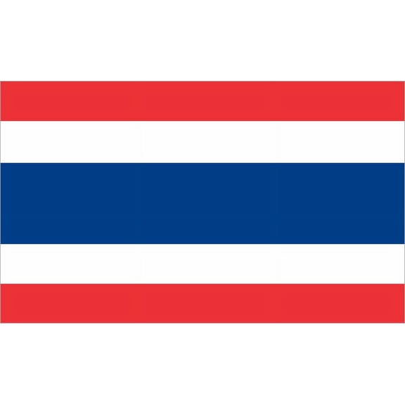 5in x 3in Thailand Thai Flag Sticker