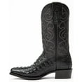 thumbnail image 3 of Moonshine Spirit Men's Rock City Fuscus Caiman Western Boot Snip Toe Black 9.5 EE  US, 3 of 7