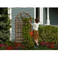 thumbnail image 3 of Vita Savannah Embossed Vinyl Trellis, Brown, VA68207, 3 of 3