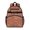 Geometric Stripe Orange Pattern, variant on Geometric Triangle Brown Pattern Cute School Backpack Bag for School with Padded Back and Adjustable Shoulder Straps 15.25"x11.5"x5.25"