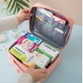thumbnail image 4 of 1pc First Aid Kit Empty First Aid Kit Portable First Aid Kit for Emergency Situations at Home, Office, Hiking, Camping (Pink), 4 of 5