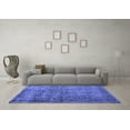 thumbnail image 3 of Ahgly Company Machine Washable Indoor Rectangle Abstract Blue Contemporary Area Rugs, 7' x 10', 3 of 4
