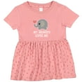 thumbnail image 3 of Inktastic Memere Grandma Loves Me Girls Baby Dress, 3 of 5