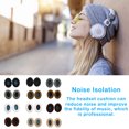 thumbnail image 3 of Almohadillas para los oídos Injueey Cojín Auriculares profesionales Protección auditiva Orejeras Beige+Azul, 3 of 6