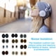 thumbnail image 3 of Matsuzay Almohadillas para los oídos Cojín Cancelación de ruido profesional Gaming Leather Transpirable Gamer Reemplazo para auriculares Bose Relojes inteligentes Café+Azul, 3 of 6