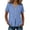 Blue(Womens Shirts), variant on Short Sleeve Tops for Women V Neck Blouses Front Pleated Button Up Tunic Cotton Linen Casual Business Work Shirts