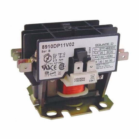 Definite Purpose Magnetic Contactor, 600V AC, 2 P, 1 Phase
