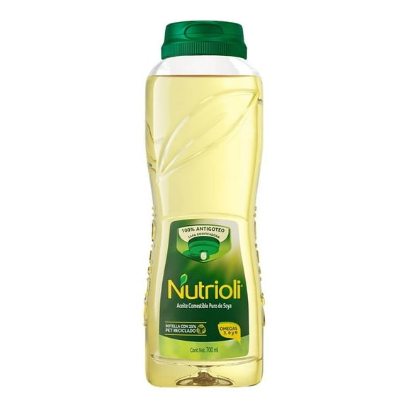 Aceite Nutrioli puro de soya antigoteo 700 ml