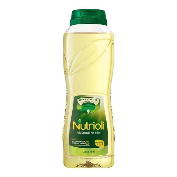 Aceite Nutrioli puro de soya antigoteo 700 ml