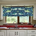 thumbnail image 3 of Yayeee Kitchen Curtains Tier Set of 2 Light Filtering 57"x36" Over Sink Window Panels, Sharks Pattern, 3 of 7