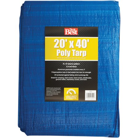 1PACK Do it Best Blue Woven 20 Ft. x 40 Ft. General Purpose Tarp