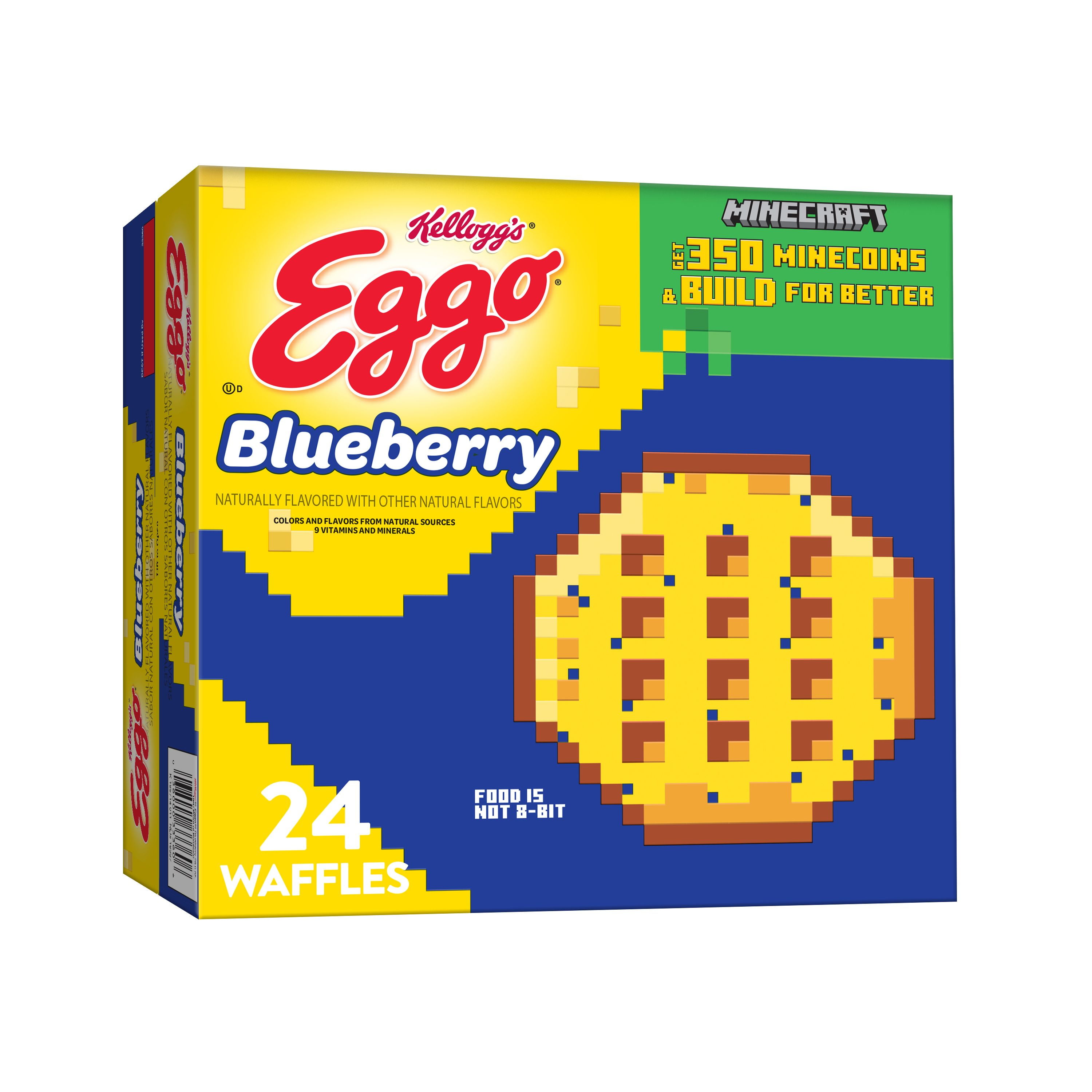 Eggo Frozen Waffles, Frozen Breakfast, Blueberry, 29.6 Oz, Box, Frozen Walmart Inventory