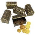 thumbnail image 1 of Harpily Event Party Decor Mini Chests 1pcs Vintage Jewelery Box Games Toy Set For Children Play Decor Store Gold Gems, 1 of 4